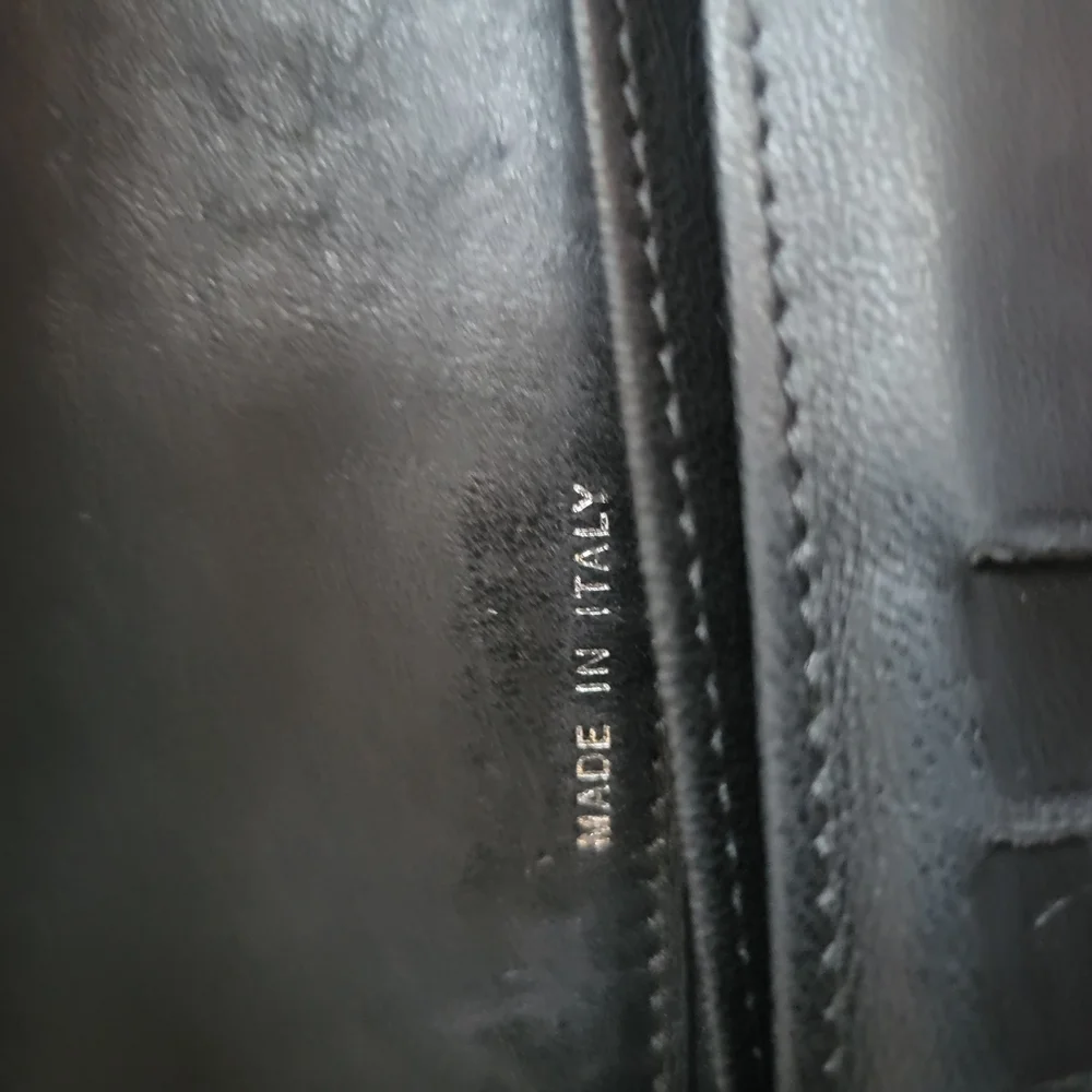 Chanel black mademoiselle Biarritz patent leather large wallet